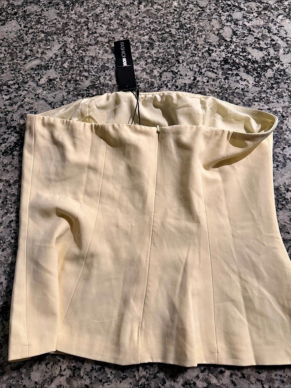 Strapless Cream Corset Top NWT